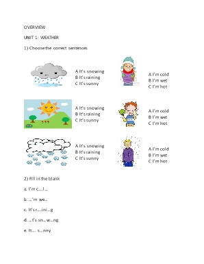 Bài tập Tiếng Anh Lớp 3